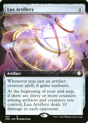 Magic the Gathering - Phyrexia: All Will Be One Commander - Lux Artillery (Extended Art)