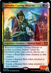 Magic the Gathering - Wilds of Eldraine Commander - Gylwain, Casting Director - FOIL