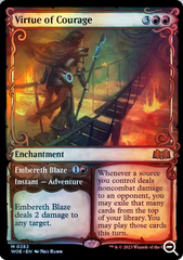 Magic the Gathering - Wilds of Eldraine - Virtue of Courage (Showcase) - FOIL