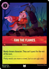 Disney Lorcana - The First Chapter - Fan The Flames COLD FOIL