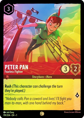 Disney Lorcana - The First Chapter - Peter Pan - Fearless Fighter COLD FOIL