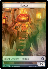 Magic the Gathering - Innistrad: Midnight Hunt - Human Token // Bird Token - FOIL