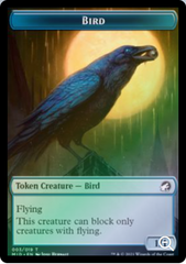Magic the Gathering - Innistrad: Midnight Hunt - Human Token // Bird Token - FOIL