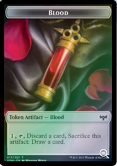 Magic the Gathering - Innistrad: Crimson Vow - Spirit Token (003) // Blood Token - FOIL