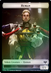 Magic the Gathering - Innistrad: Crimson Vow - Human Token (001) // Vampire Token (007) - FOIL