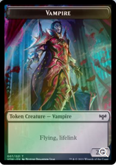 Magic the Gathering - Innistrad: Crimson Vow - Human Token (001) // Vampire Token (007) - FOIL