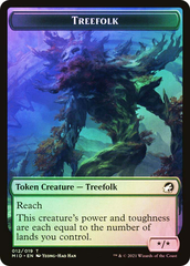 Magic the Gathering - Innistrad: Midnight Hunt - Zombie Token (005) // Treefolk Token - FOIL