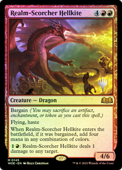 Magic the Gathering - Wilds of Eldraine - Realm-Scorcher Hellkite (Promo Pack) - FOIL
