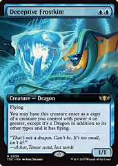 Magic the Gathering - Tarkir: Dragonstorm Commander - Deceptive Frostkite (Extended Art)