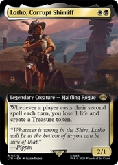 Magic the Gathering - The Lord of the Rings: Tales of Middle-earth - Lotho, Corrupt Shirriff (Extended Art)