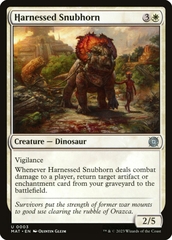 Magic the Gathering - March of the Machine: The Aftermath - Harnessed Snubhorn