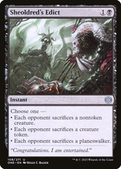 Magic the Gathering - Phyrexia: All Will Be One - Sheoldred's Edict