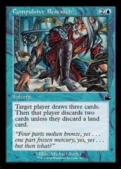 Magic the Gathering - Ravnica Remastered - Compulsive Research (Retro Frame)