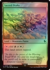 Magic the Gathering - Final Fantasy Commander - Sacred Peaks (Surge Foil)