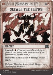 Magic the Gathering - Outlaws of Thunder Junction Breaking News - Skewer the Critics (Showcase)