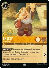 Disney Lorcana - Rise of the Floodborn - Sneezy - Very Allergic