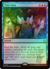 Magic the Gathering - Foundations - Time Stop (Prerelease FOIL)