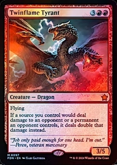 Magic the Gathering - Foundations - Twinflame Tyrant FOIL