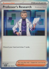 Pokemon TCG - Scarlet & Violet (Base Set) - Professor's Research (Professor Turo) - Holo Rare