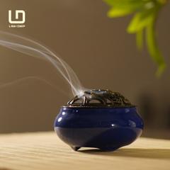 LƯ XÔNG TRẦM LIÊN HOA GỐM NGỌC 6 MÀU