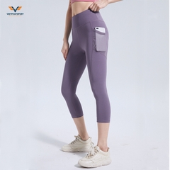 Quần lửng nữ tập gym yoga nữ KA