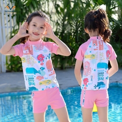 Đồ bơi bé gái bạch tuột hồng 361