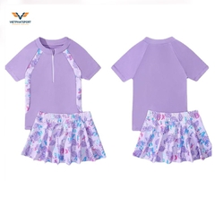 Đồ bơi bé gái hoa tím