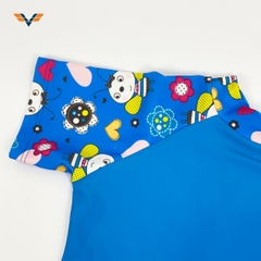 Đồ bơi bé gái liền váy cổ lọ 784