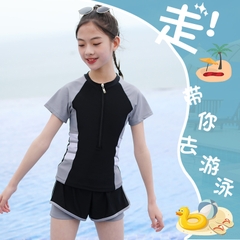 Đồ bơi bé gái quần 2 lớp