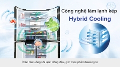 Tủ lạnh Sharp Inverter 572 lít Multi Door SJ-FX640V-SL