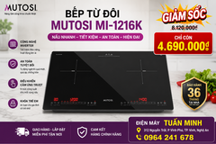 Bếp từ đôi Mutosi MI-1216K
