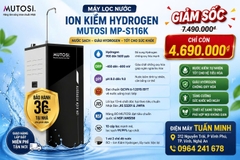 Máy lọc nước Ion Kiềm Hydrogen Mutosi MP-S116K