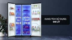 Tủ lạnh LG Inverter 649 lít Side By Side GR-B257WB