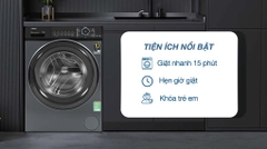 Máy giặt Aqua Inverter 8.5 kg AQD-A852J BK