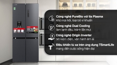 Tủ lạnh Toshiba Inverter 509 lít Multi Door GR-RF605WI-PMV(06)-MG