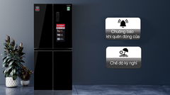 Tủ lạnh Sharp Inverter 362 lít Multi Door SJ-FX420VG-BK