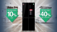 Tủ lạnh Sharp Inverter 362 lít Multi Door SJ-FX420VG-BK
