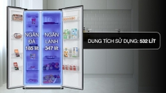 Tủ lạnh Sharp Inverter 532 lít Side By Side SJ-SBX530VG-BK