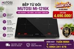 Bếp từ đôi Mutosi MI-1216K