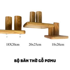 Kệ Bàn Thờ Gỗ PƠ MU CHÂN TRỤ