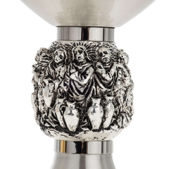 Chén lễ Italy CLXV140 Mẫu tiệc cưới Cana nền bạc 19cm