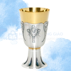 Chén Lễ Italy mạ vàng CLXV325 Mẫu Hào quang thánh giá 16.5cm