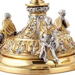 Chén lễ Italy xi vàng CLXV047 mẫu 3 Thiên Thần Putti