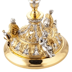 Chén lễ Italy xi vàng CLXV047 mẫu 3 Thiên Thần Putti