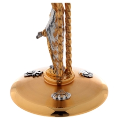 Chén lễ Italy mạ bạc và vàng CLXV077 Mẫu Đức Mẹ Ban Ơn 20cm