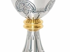 Chén lễ Italy CLXV1272 Biểu tượng thánh IHS và lá nho