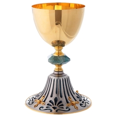 Chén lễ Italy CLXV1097 tay nắm đá cẩm thạch Flourit