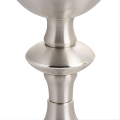 Chén lễ Italy xi vàng CLXV337 Mẫu tinh tế nền bạc 19cm