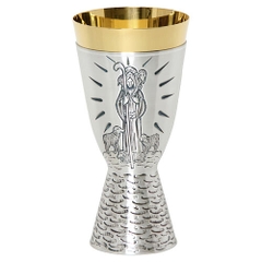 Chén Lễ Italy xi vàng CLXV380 Mẫu Chúa Chăn Chiên 18cm