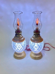 Đèn Dầu Điện 25cm (Cặp)
